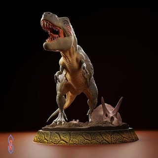 t rex colecionável impressão esculpture arte 3dprint dinossauro criaturas animal Jurasicpark caracterização esculturas 3d print model - Mito3D