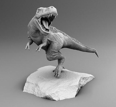 t-rex rex dinosaurs stoneage mesozoic christ 3dmodels 3dprinting games toys 3d print model - Mito3D