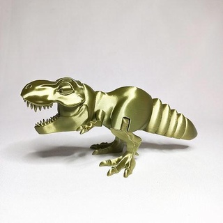 t-rex trex dinosaurs toy articulated nosupports flexi funtoy art 3d print model - Mito3D