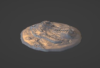 rex schädel fossil modell dinosaurier flachguss reptil jurassisch rex kreide hobby diy 3d print model - Mito3D