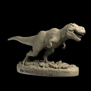 t-rex stl 3mf 3d print ready dinosaurs model sculpture reptile creature animal beast dino jurassic extinct dragon predator monster art sculptures 3d print model - Mito3D
