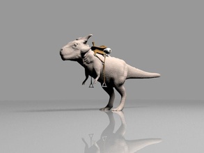 t-rex t - rex backpack bicyclechallenge kidschallenge makerschallenge 3d printing art sculptures 3d print model - Mito3D