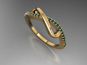 t058 Diamant Solitär Ring Edelsteine Schmuck Mode Gold Design Silber Luxus elegant leuchtenden Halskette Armband Ohrring Anhänger Saphir Frauen Ringe medding 3d print model - Mito3D