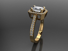 t073 diamante solitario squillare gemme gioielleria moda oro design argento lusso elegante splendente collana braccialetto orecchino pendente zaffiro donne anelli medding 3d print model - Mito3D