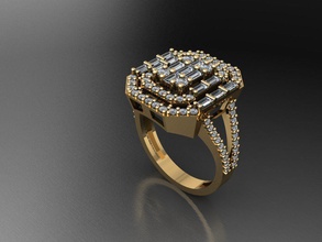 t086 diamante solitario squillare gemme gioielleria moda oro design argento lusso elegante splendente collana gemma braccialetto orecchino pendente zaffiro donne anelli medding 3d print model - Mito3D