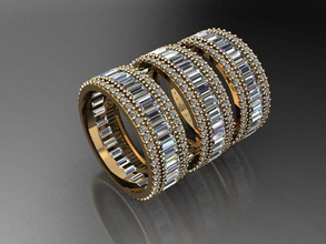 t134 diamante solitario squillare gemme gioielleria moda oro design argento elegante splendente collana gemma braccialetto orecchino pendente zaffiro donne anelli nozze 3d print model - Mito3D
