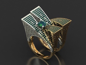 t141 diamante solitario anillo gemas joyería joya Moda oro diseño plata elegante brillante collar pulsera arete colgante pendiente zafiro mujer anillos Boda 3d print model - Mito3D
