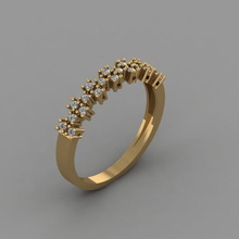 t214- diamond ring rings necklace jewelry gems fashion gold design silver elegant shining gem bracelet earring pendant sapphire women wedding bracelets 3d print model - Mito3D