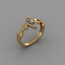 t217 diamante anillo anillos collar joyería joya gemas Moda oro diseño plata elegante brillante pulsera arete colgante pendiente zafiro mujer Boda esposas 3d print model - Mito3D