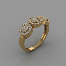 t218- diamond ring rings necklace jewelry gems fashion gold design silver elegant shining gem bracelet earring pendant sapphire women wedding bracelets 3d print model - Mito3D