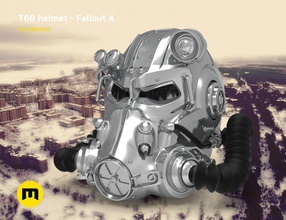 t60 helm ausfallen 4 rüstung armee cosplay kostüm fallout4 spiel maske roboter sci fi scifi videospiele postapo leistung spiele spielzeuge 3d print model - Mito3D