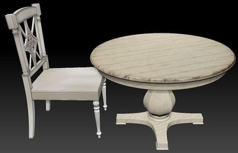 tabela cadeira moagem madeira velho estilo cnc mobília pintura rústico antigo moda conforto grego casa chatelet prostituta elegante estofado gracioso 3d print model - Mito3D