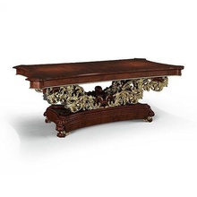 table classique 10 meubles antique tapisserie bois art orné conception isolé luxe isoler cuir rétro ancien blanc maison 3d print model - Mito3D