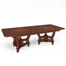 table classique 7 meubles antique tapisserie bois traditionnel chaise art rétro banc siège café paquet doré Galerie image Cadre maison 3d print model - Mito3D