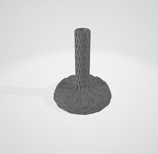 table lamp base lithophane vase house decor 3d print model - Mito3D