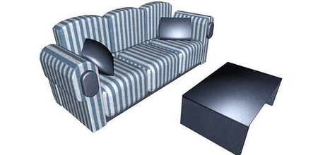 mesa sofá comodidad diseño moderno silla asiento casa mueble 3d print model - Mito3D