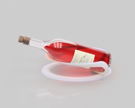 tabela ficar pé vinho garrafa suporte jantar utensílios domésticos talheres minimalismo 3d modelo bebida comida decoração casa cozinha 3d print model - Mito3D