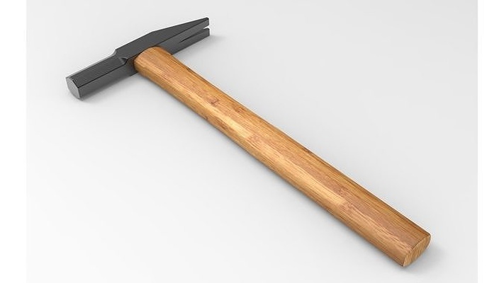 virata martello attrezzo attrezzature utensili domestico strumento acciaio industriale metallo passatempo fai mano 3d print model - Mito3D