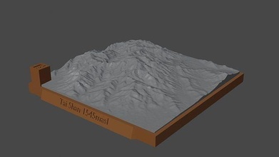 tai Shan Berg Landschaft Vulkan Terrain Umgebung Natur Photogrammetrie Elevation Wissenschaft 3d print model - Mito3D