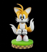 tails sonic joystick holder gamer xbox playstation nerd geek games toys game accessories 3d print model - Mito3D