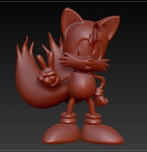 tails sonic hedgehog figurine sega bandai capcom games toys 3d print model - Mito3D