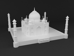taj mahal 3d impresión listo modelo preguntarse objeto monumento punto referencia agra patrimonio tumba famoso india imprimible listo imprimir arte esculturas 3d print model - Mito3D