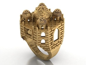 taj Mahal anel ouro prata diamante jóias jóia noivado Casamento moda brilhante engagem beleza cubano rubi colar safira Índia joalheria argolas 3d print model - Mito3D