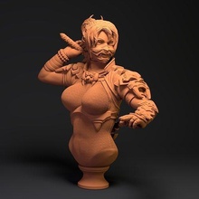 busto Soul Calibur 3dsculpt esculpir zbrush anycubic juegos juguetes luchando juego Namco 3d print model - Mito3D