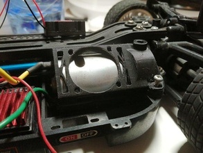 tamiya tt01 motor collar soporte tt 01 activo pasatiempo bricolaje diy mecánico partes 3d print model - Mito3D