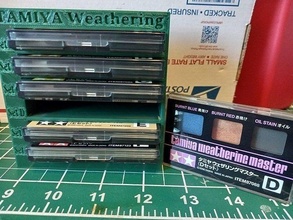 tamiya weather set holder a-f model paint hobby diy 3d print model - Mito3D