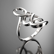enredo la joyería plata anillo precioso de oro los anillos 3d print model - Mito3D