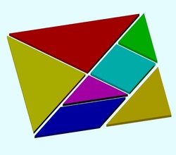 tangram puzzle chinesisch spiel holz spaß komisch glücklich spielzeug kind abspielen urlaub würfel geometrisch gestalten geometrie spiele spielzeuge 3d print model - Mito3D