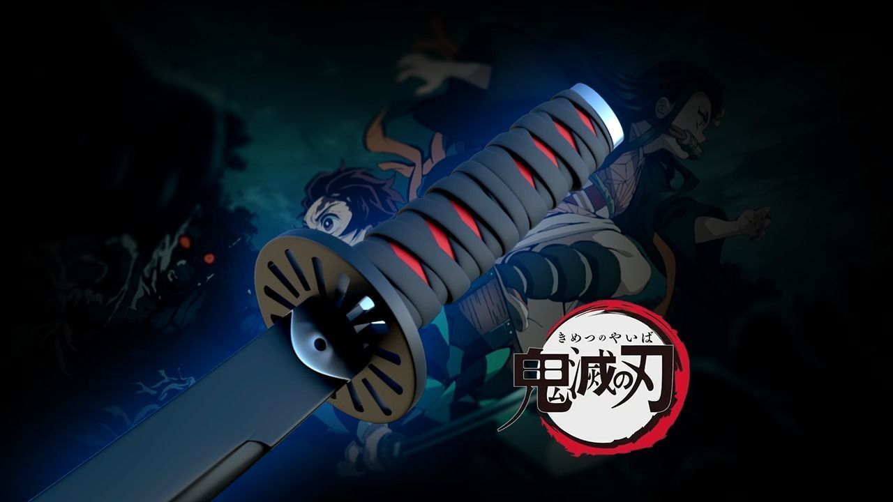 tanjiro katana kimetsu no yaiba démon tueur kimetsunoyaiba démons anime tanjirokamado kamado arme acier épée lame samouraï jeux cosplay jouets 3D print model - Mito3D