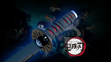 tanjiro katana kimetsu no yaiba démon tueur kimetsunoyaiba démons anime tanjirokamado kamado arme acier épée lame samouraï jeux cosplay jouets 3d print model - Mito3D