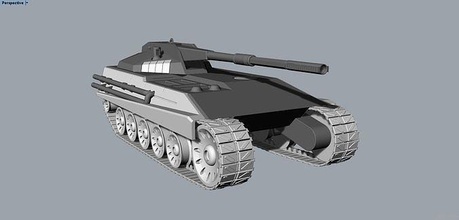 Panzer 3d Tier Zeichen Spiel druckbar Skulptur dekorativ Kobold Magier Gittergewebe elektronisch Wissenschaft Ingenieurwesen 3d print model - Mito3D