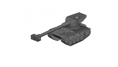 tanque modelo militar blindado infantería ejército guerra camión combate juegos juguetes 3d print model - Mito3D