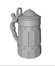 caneca tampa copo bebida medieval viking jogos brinquedos 3d print model - Mito3D
