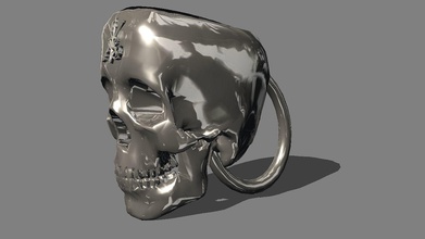 boccale cranio scudo legione legionario birra casa cucina cenare bicchiere 3d print model - Mito3D
