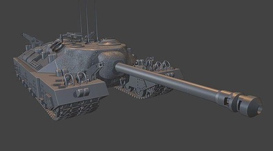 réservoirs t95 Etats Unis guerre tonnerre sensationnel 3d modèles modélisation impression jouet Panzer panzerkampfwagen arme militaire machine Piste Jeux jouets 3d print model - Mito3D