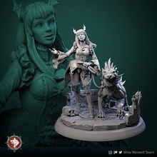 tanna young sister vampire 32mm 75mm pre-supported vampiress death scary undead creature fantasy fictional evil tabletop game dnd female presupported wargame pathfinder 3dminiature 3dprinting toys games board 3d print model - Mito3D