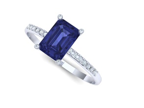 tanzanita anel jóias luxo acessório gem a moda brilhando sterling printable brilhantes de diamante da forma prototipagem dedo ouro beleza noivado brillant diamant anéis 3d print model - Mito3D