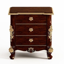 grifo clásico mueble antiguo tapicería madera elegante lujo retro florido cajón gabinete tórax caoba obsoleto aislado familia vestidor casa 3d print model - Mito3D