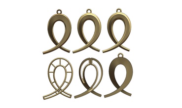 conique de l'arc pendentifs bijoux imprimable collier bracelate or pendentif d'argent la mode classique moderne collection arc organique géométriques conception art sharp métalliques 3d print model - Mito3D
