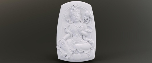 tara relief sculpture buddha religion asian china buddhism culture pattern religious oriental traditional celebration temple ancient buddah art sculptures 3d print model - Mito3D
