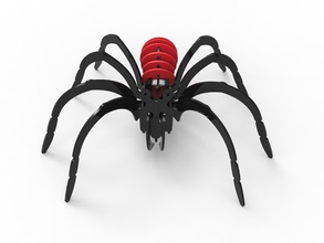 tarántula rompecabezas 3d araña impresión casa insecto decoración rubik cubo laberinto enigma 3d print model - Mito3D