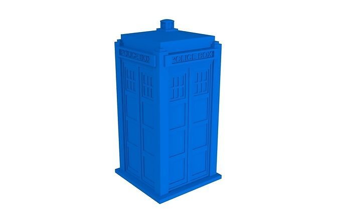 Tardis Box Süßigkeiten Arzt Polizei sci bbc Haus Dekor 3D print model - Mito3D