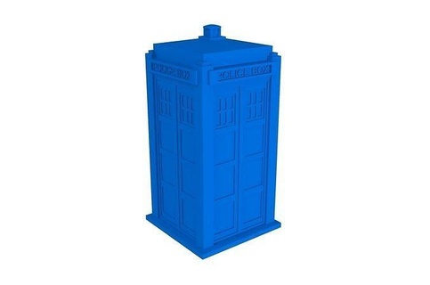 tardis box candy doctor police sci time bbc house decor 3d print model - Mito3D
