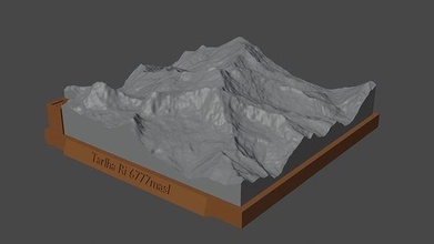 tarlha ri mountain landscape volcano terrain environment nature photogrammetry elevation dem science 3d print model - Mito3D