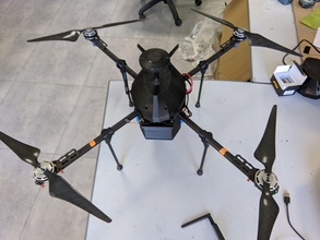 tarot 650 cobrir bainha quadcopter gps monte antena frisado passatempo faça 3d print model - Mito3D