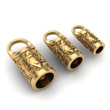 Quaste-caps Schmuck tesselcaps bracelettesselcaps gold Silber Juwel - Armband Leder Charme braceletcharm Armbänder 3d print model - Mito3D
